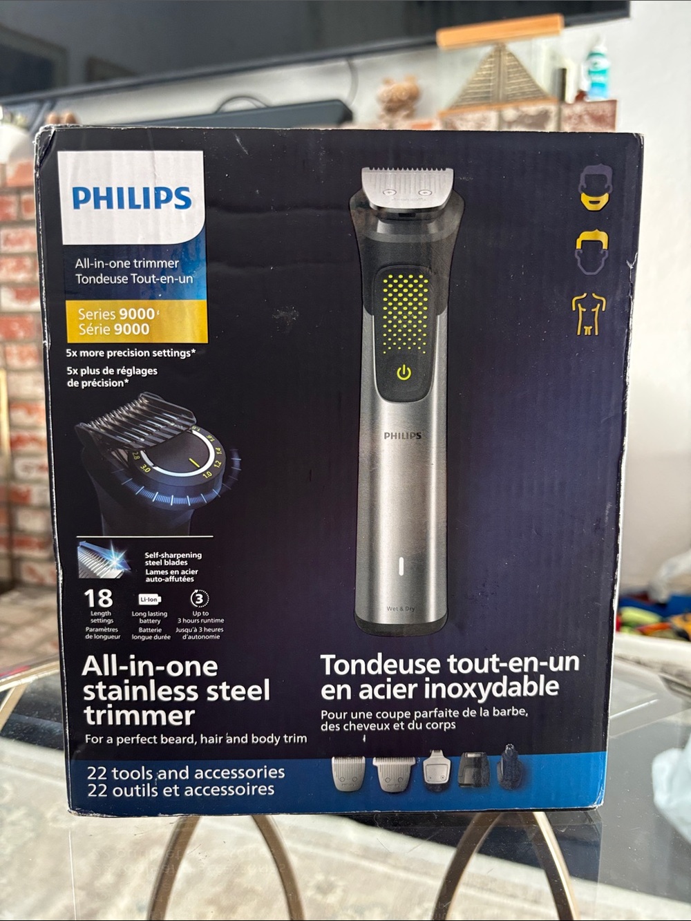 Philips Series 9000 All-in-One Trimmer in Silver Open Box